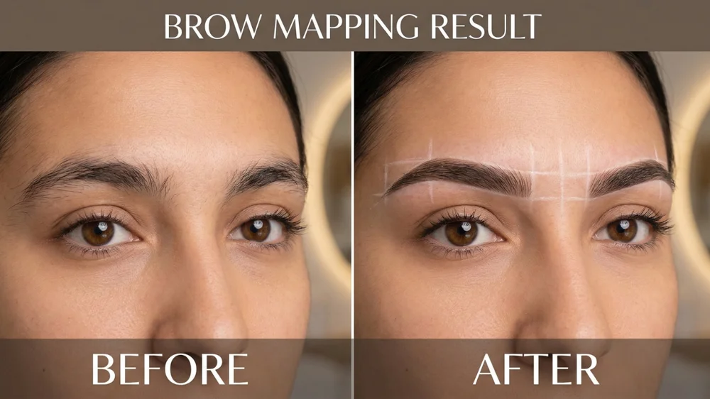 Brow Mapping Transformation Before and After at Skinari Barrie