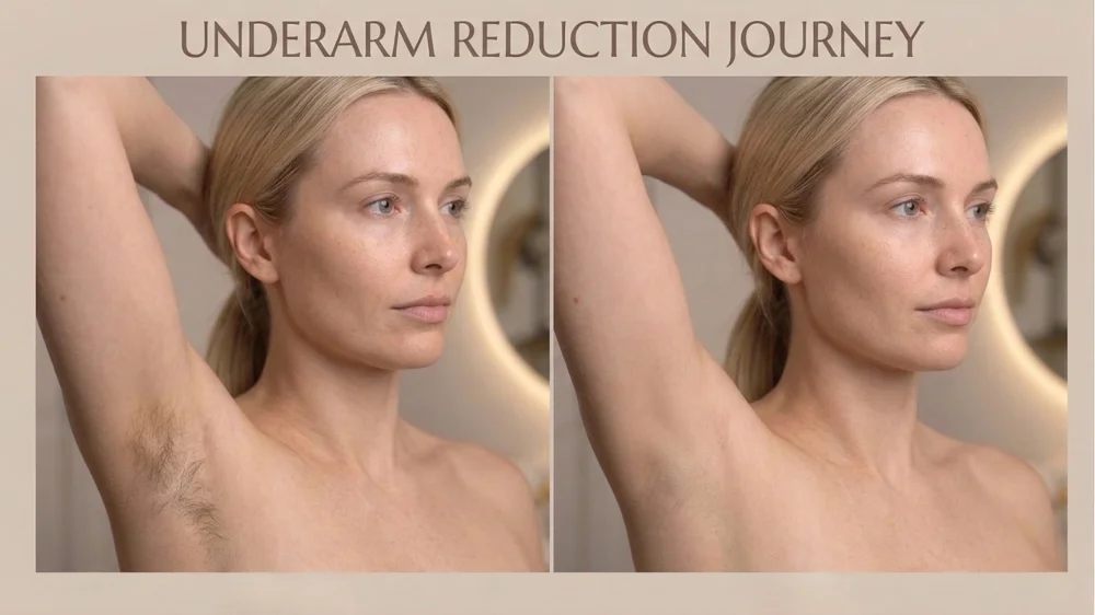Underarm Laser Hair Removal Progress at Skinari Barrie